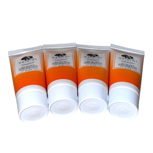 NWT Origins Ginzing Into the Glow Brightening Serum Set of 4 Travel Size 2 Fl Oz - Picture 4 of 6